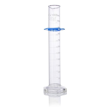 Globe Scientific Cylinder, Graduated, Globe Glass, 1000mL, Class B, To Deliver (TD), Dual Grads, ASTM E1272, 1/Box 8331000